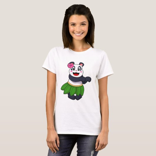 Panda op Ballet Dance T-shirt (Voorkant volledig)