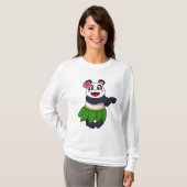 Panda op Ballet Dance T-shirt (Voorkant volledig)