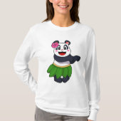 Panda op Ballet Dance T-shirt (Voorkant)