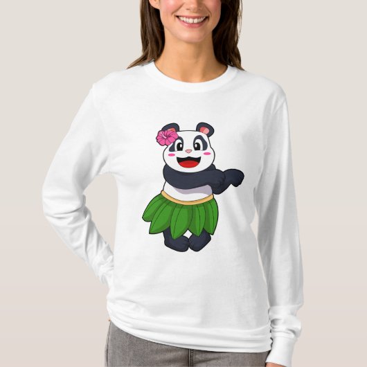 Panda op Ballet Dance T-shirt (Voorkant)