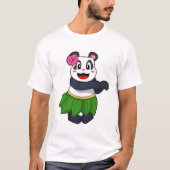 Panda op Ballet Dance T-shirt (Voorkant)
