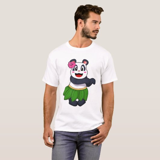 Panda op Ballet Dance T-shirt (Voorkant volledig)