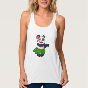 Panda op Ballet Dance Tanktop