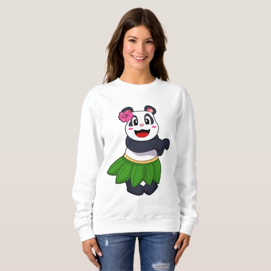 Panda op Ballet Dance Trui (Voorkant volledig)