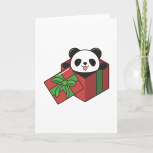 Panda op Birthday in Gift Kaart