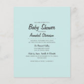 Panda op blauw begroten Het is een Baby shower van (Achterkant)