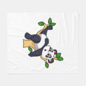 Panda op boom fleece deken (Voorkant (Horizontaal))