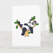 Panda op boom kaart (Voorkant)