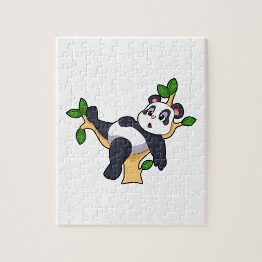 Panda op boom legpuzzel (Verticaal)