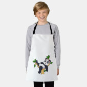 Panda op boom schort (Gedragen)