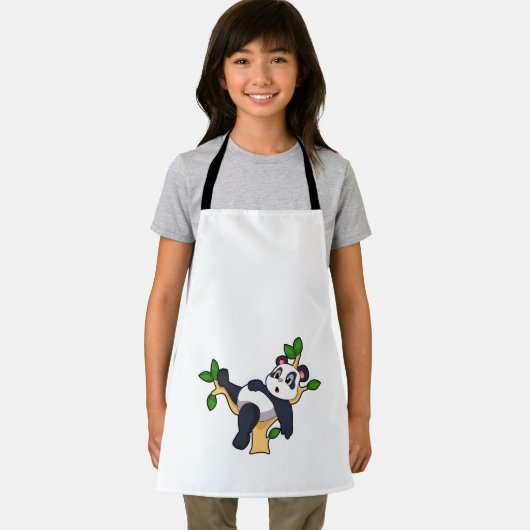 Panda op boom schort (Insitu)