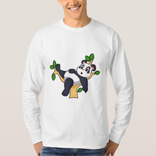 Panda op boom t-shirt