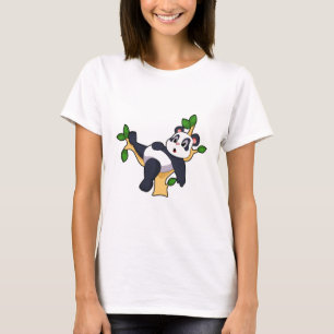 Panda op boom t-shirt