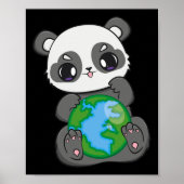 Panda op de Dag van de aarde Poster (Voorkant)