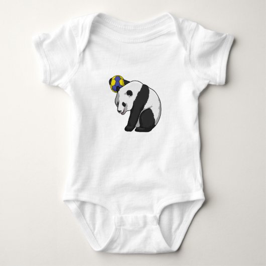 Panda op Handball Sports Romper (Voorkant)