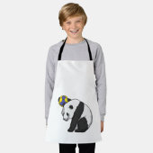 Panda op Handball Sports Schort (Gedragen)