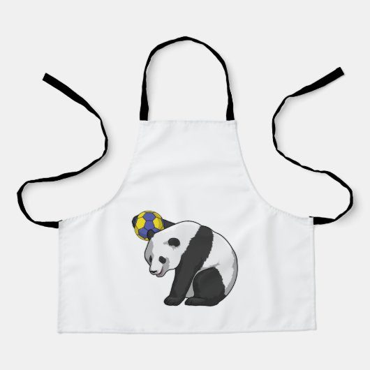 Panda op Handball Sports Schort (Voorkant)