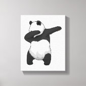 Panda op Hip Hop Dance Dab Canvas Afdruk (Voorkant)