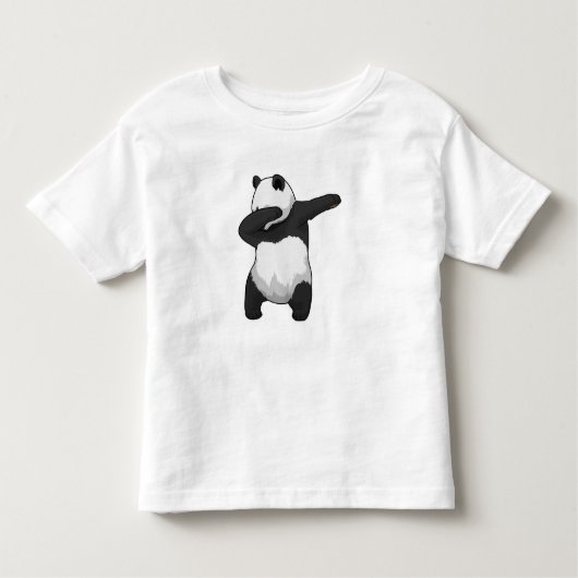 Panda op Hip Hop Dance Dab Kinder Shirts (Voorkant)