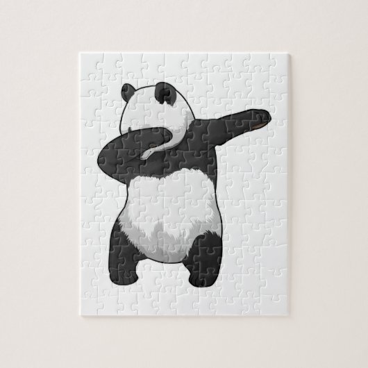 Panda op Hip Hop Dance Dab Legpuzzel (Verticaal)