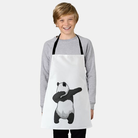 Panda op Hip Hop Dance Dab Schort (Gedragen)