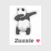 Panda op Hip Hop Dance Dab Sticker (Vel)