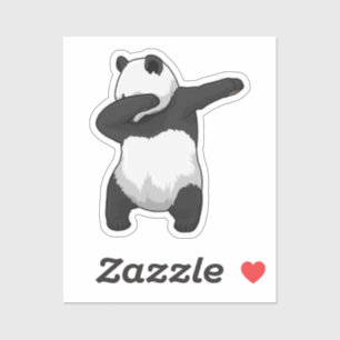 Panda op Hip Hop Dance Dab Sticker