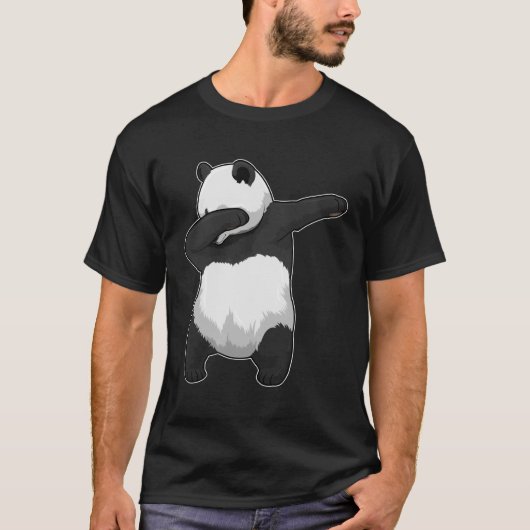 Panda op Hip Hop Dance Dab T-shirt (Voorkant)