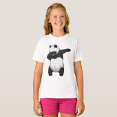 Panda op Hip Hop Dance Dab T-shirt (Voorkant volledig)