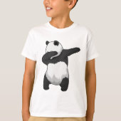 Panda op Hip Hop Dance Dab T-shirt (Voorkant)