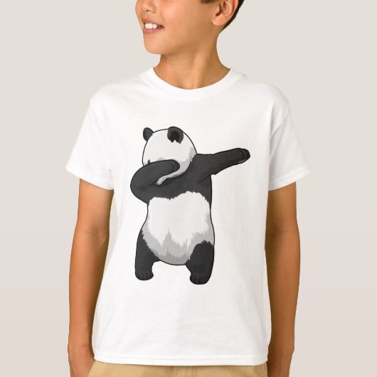 Panda op Hip Hop Dance Dab T-shirt (Voorkant)