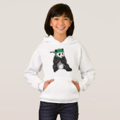 Panda op ijshockey met ijshockeystick (Voorkant volledig)