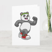 Panda op loopband met hoofdband kaart (Voorkant)