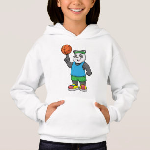 Panda op sport met Basketball