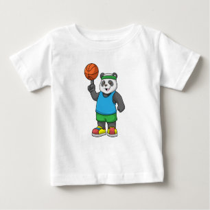 Panda op sport met Basketball