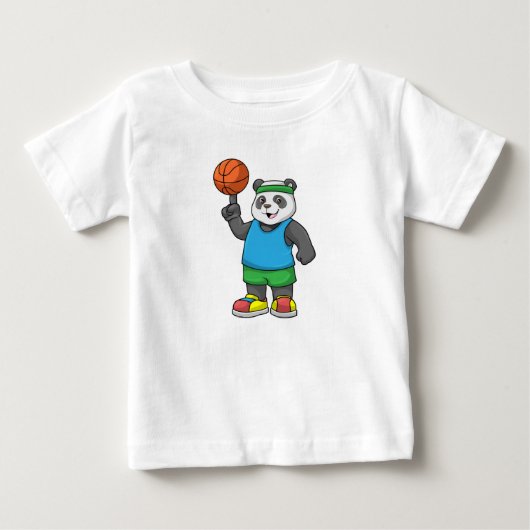 Panda op sport met Basketball (Voorkant)
