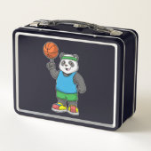 Panda op sport met Basketball (Achterkant)