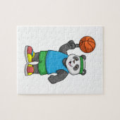 Panda op sport met Basketball Legpuzzel (Horizontaal)