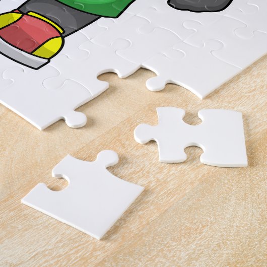 Panda op sport met Basketball Legpuzzel (Zijkant)