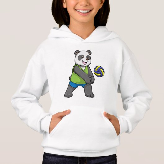 Panda op sport met volleybal (Voorkant)