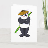 Panda op Stick vecht tegen de vechtsport in het ve Kaart (Achterkant)