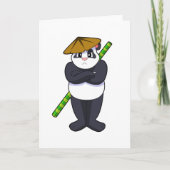 Panda op Stick vecht tegen de vechtsport in het ve Kaart (Voorkant)