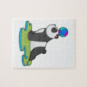 Panda op Yoga Fitness Legpuzzel (Horizontaal)