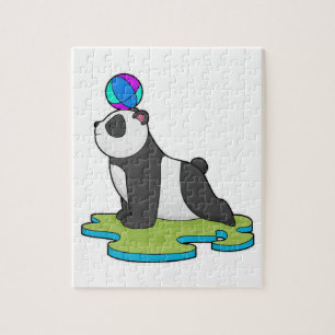 Panda op Yoga Fitness Legpuzzel