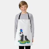 Panda op Yoga Fitness Schort (Gedragen)