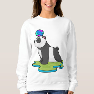 Panda op Yoga Fitness Trui