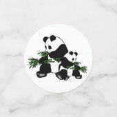 Panda opgroeien confetti (Kleine voorkant)