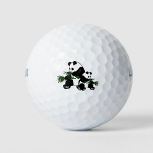 Panda opgroeien golfballen