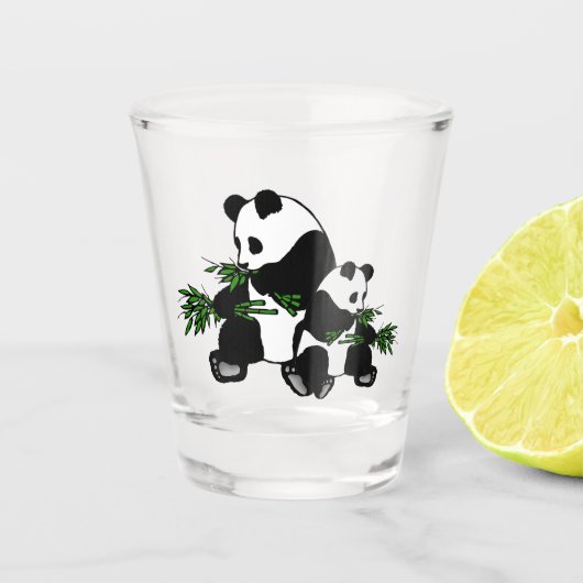 Panda opgroeien shot glas (Voorkant)