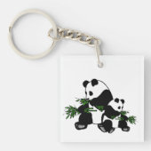 Panda opgroeien sleutelhanger (Voorkant)
